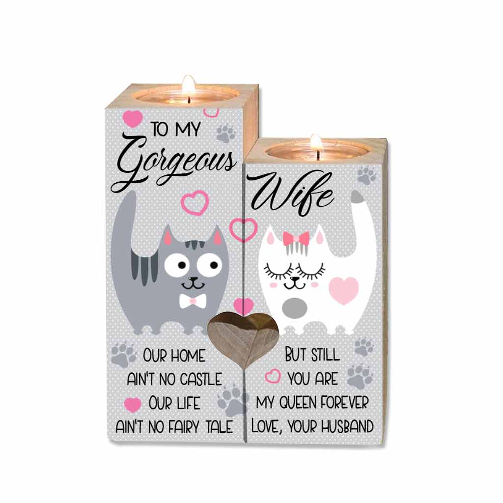 Amore Cats Candle Holder