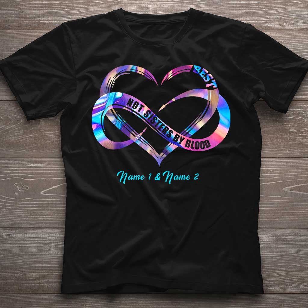Pas sœurs de sang, mais sœurs de cœur - T-shirt et sweat à capuche personnalisés pour meilleures amies