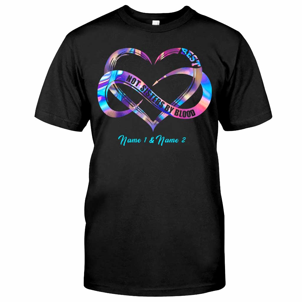 Pas sœurs de sang, mais sœurs de cœur - T-shirt et sweat à capuche personnalisés pour meilleures amies
