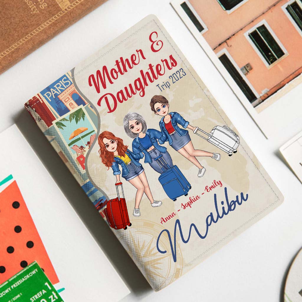 Apparemment, on fait des siennes quand on est ensemble - Porte-passeport personnalisé pour la fête des mères