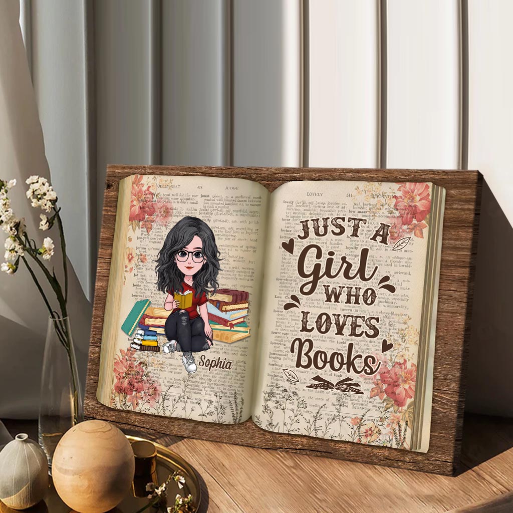 Une fille qui aime les livres - Toile et affiche personnalisées « Un livre pour toutes les occasions »