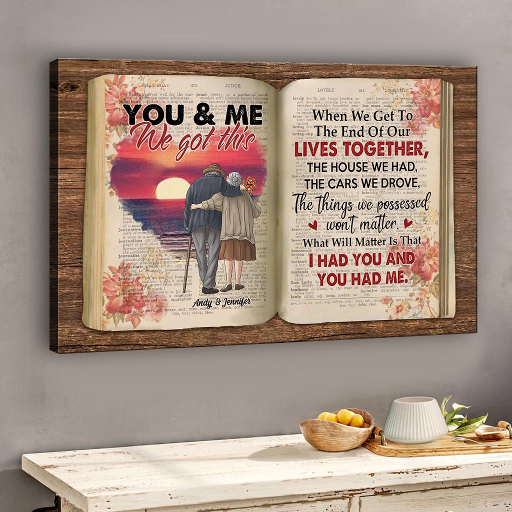 You & Me We Got This - Personalized Couple Canvas And Poster