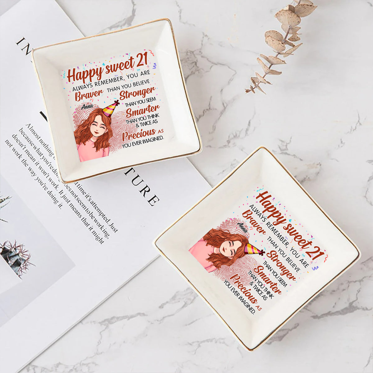 Joyeux anniversaire - Porte-bijoux personnalisé pour meilleure amie