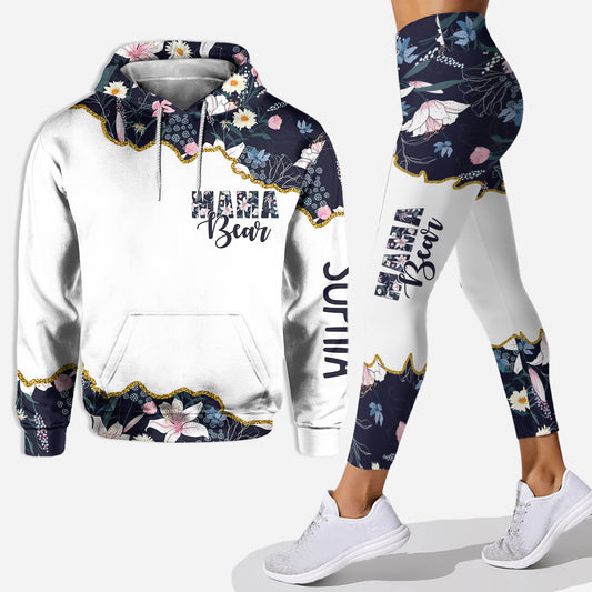 Maman Ours - Sweat à capuche et legging personnalisés pour la fête des mères