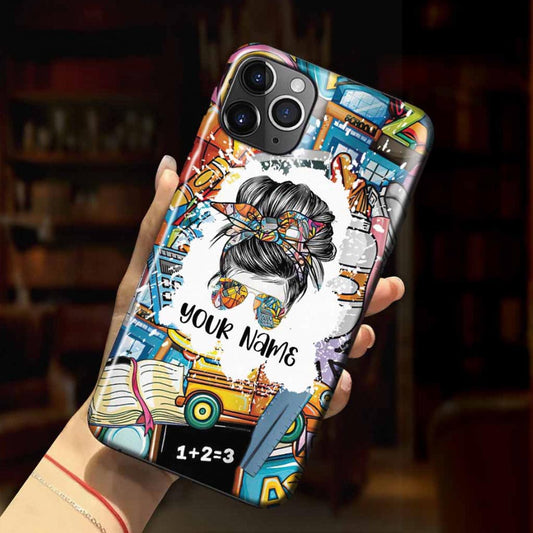 Coque de téléphone personnalisée « Vie d'enseignant »