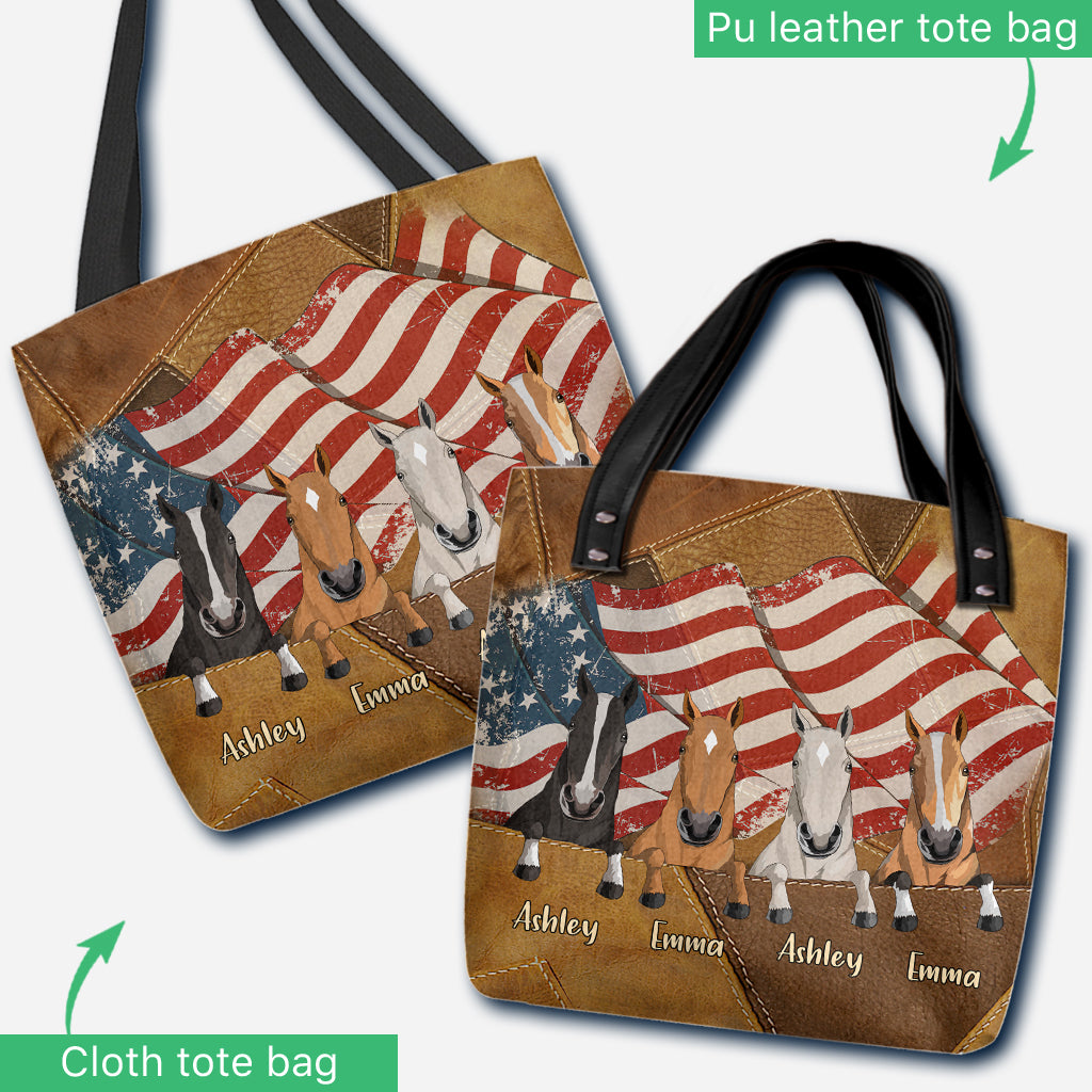 Sac fourre-tout personnalisé « Chevaux de juillet »