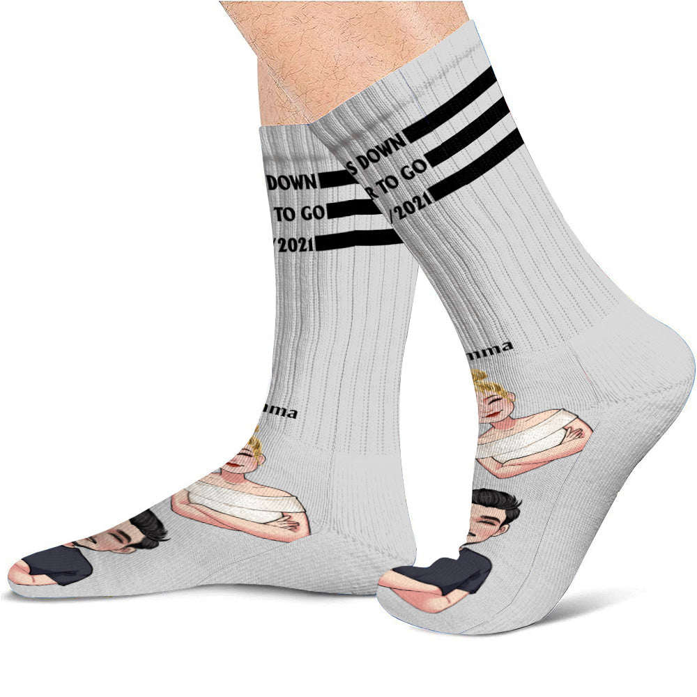 Forever To Go - Personalized Couple Socks