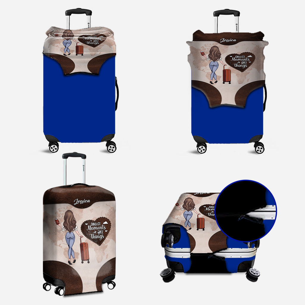 Collectionnez les moments, pas les objets - Housse de sac à main et de valise en cuir personnalisée pour vos voyages