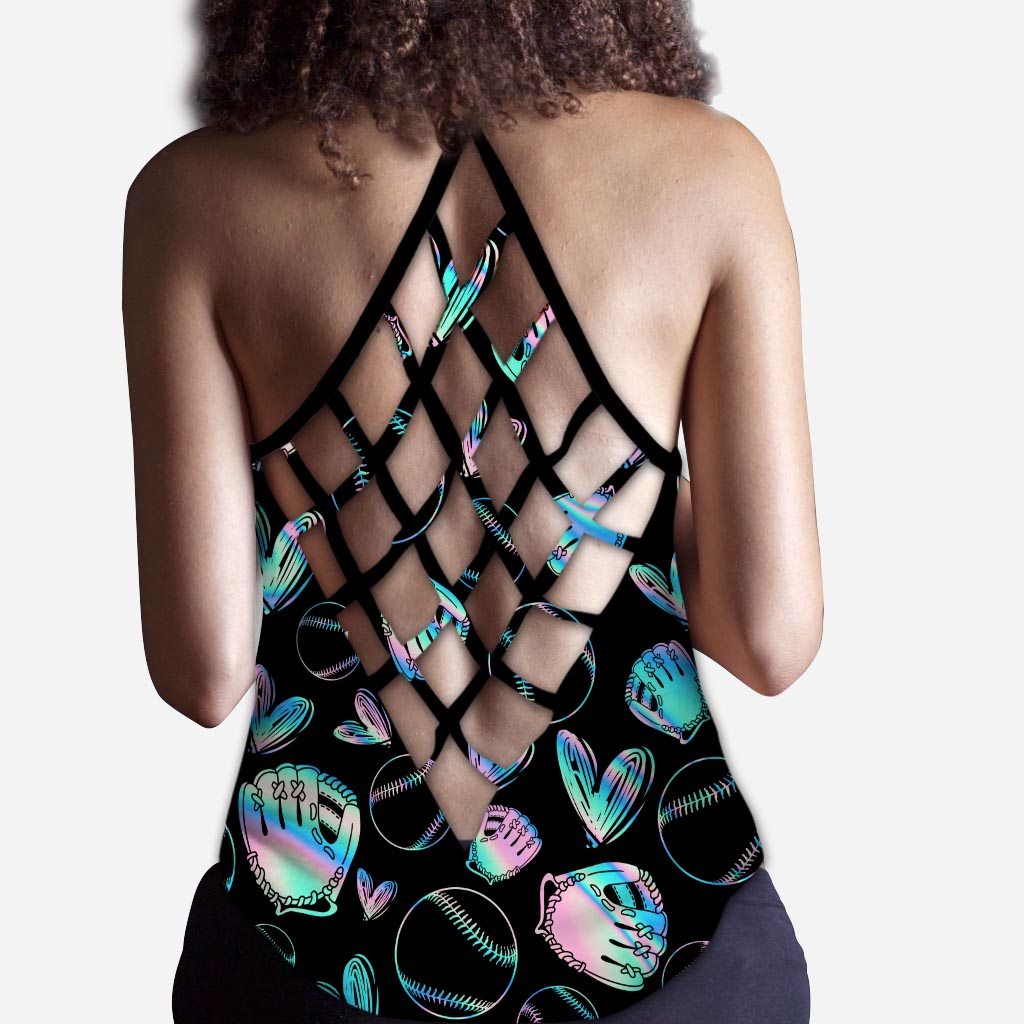 Débardeur de baseball Calm Your Mitts Cross