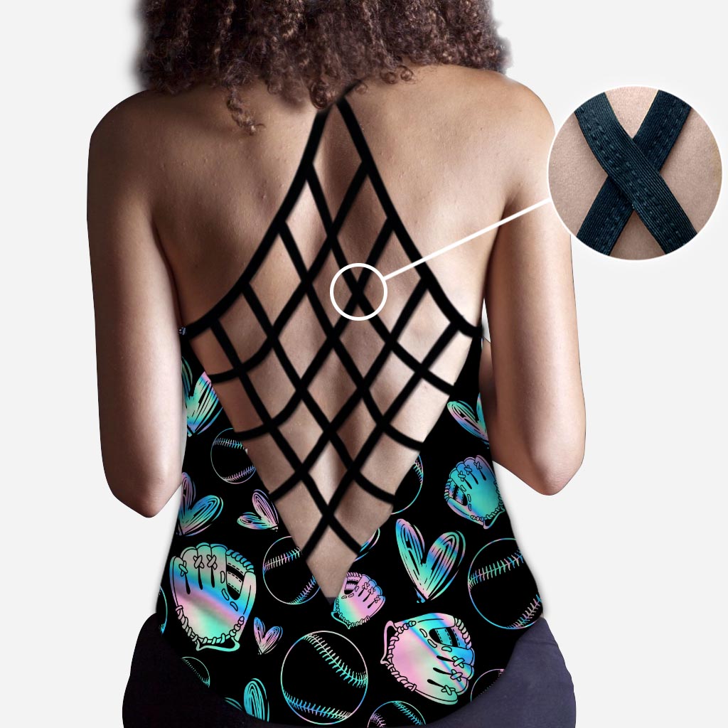 Débardeur de baseball Calm Your Mitts Cross