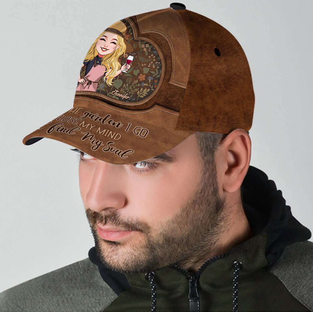 Au jardin je vais - Casquette de jardinage classique personnalisée