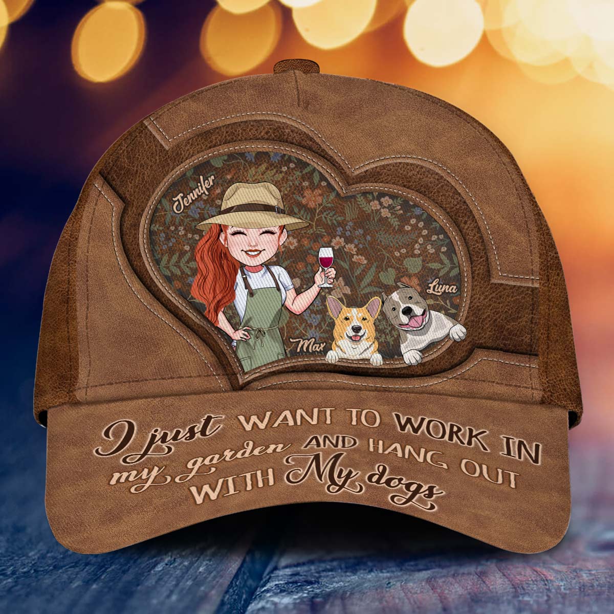 I Just Want To Work In My Garden And Hang Out - Personalized Gardening Classic Cap