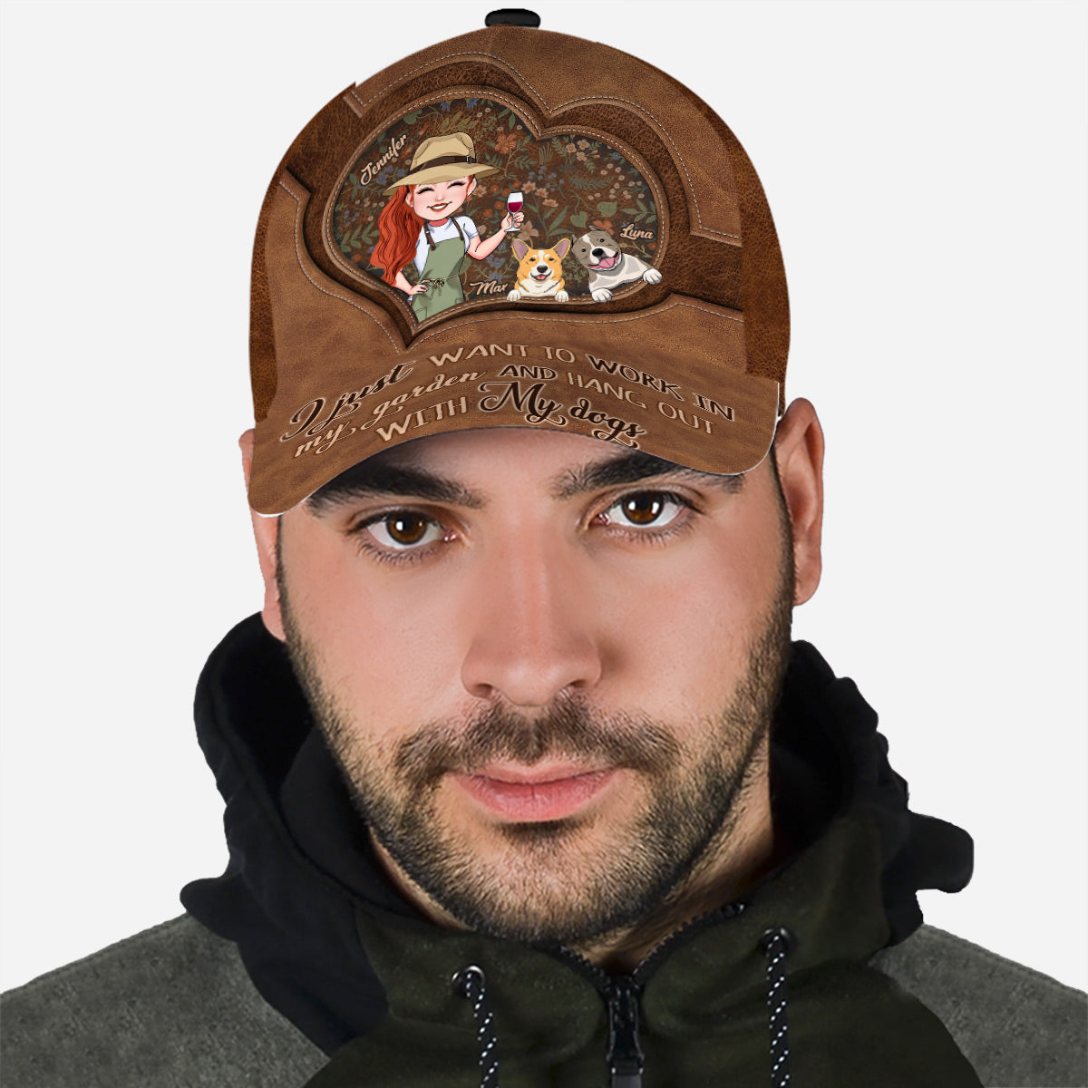 I Just Want To Work In My Garden And Hang Out - Personalized Gardening Classic Cap