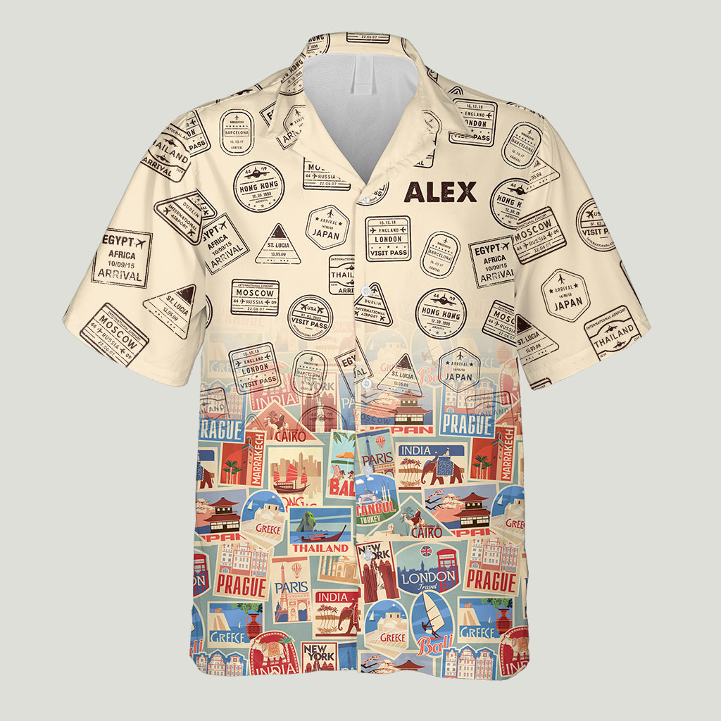 Traveling - Personalized Travelling Hawaiian Shirt