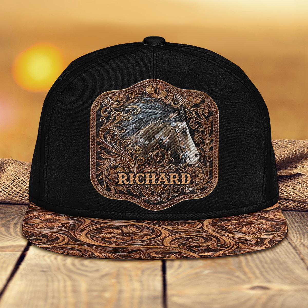 J'adore les chevaux - Casquette personnalisée à motif cheval