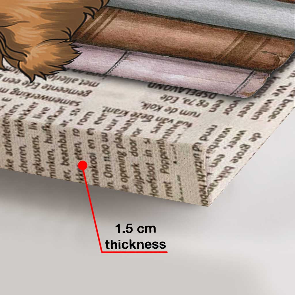 Cette maison regorge de petits nez humides et de livres - Toile et affiche personnalisées.