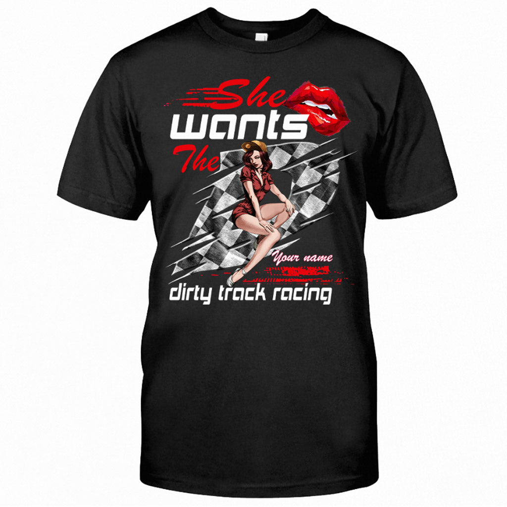 She Wants The D - Personalized Racing T-shirt and Hoodie