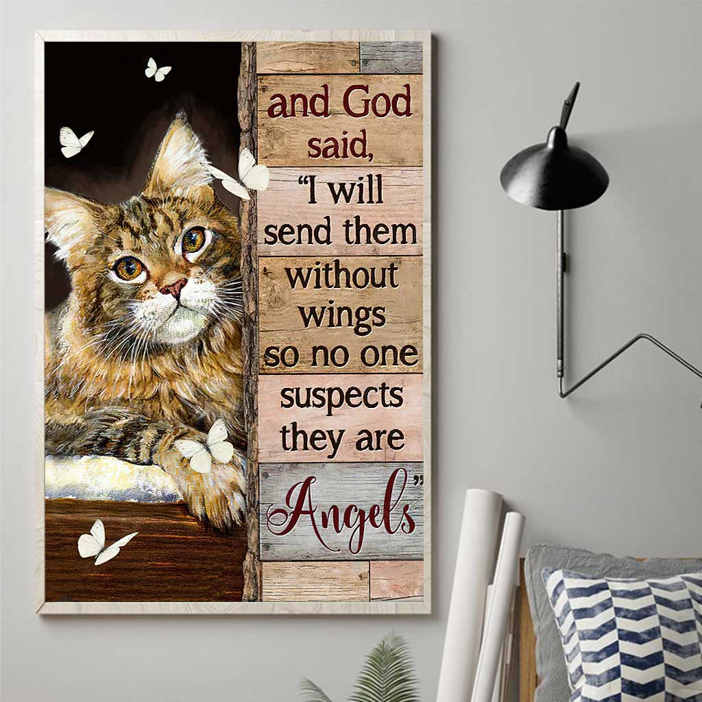 They’re Angels - Cat Canvas And Poster