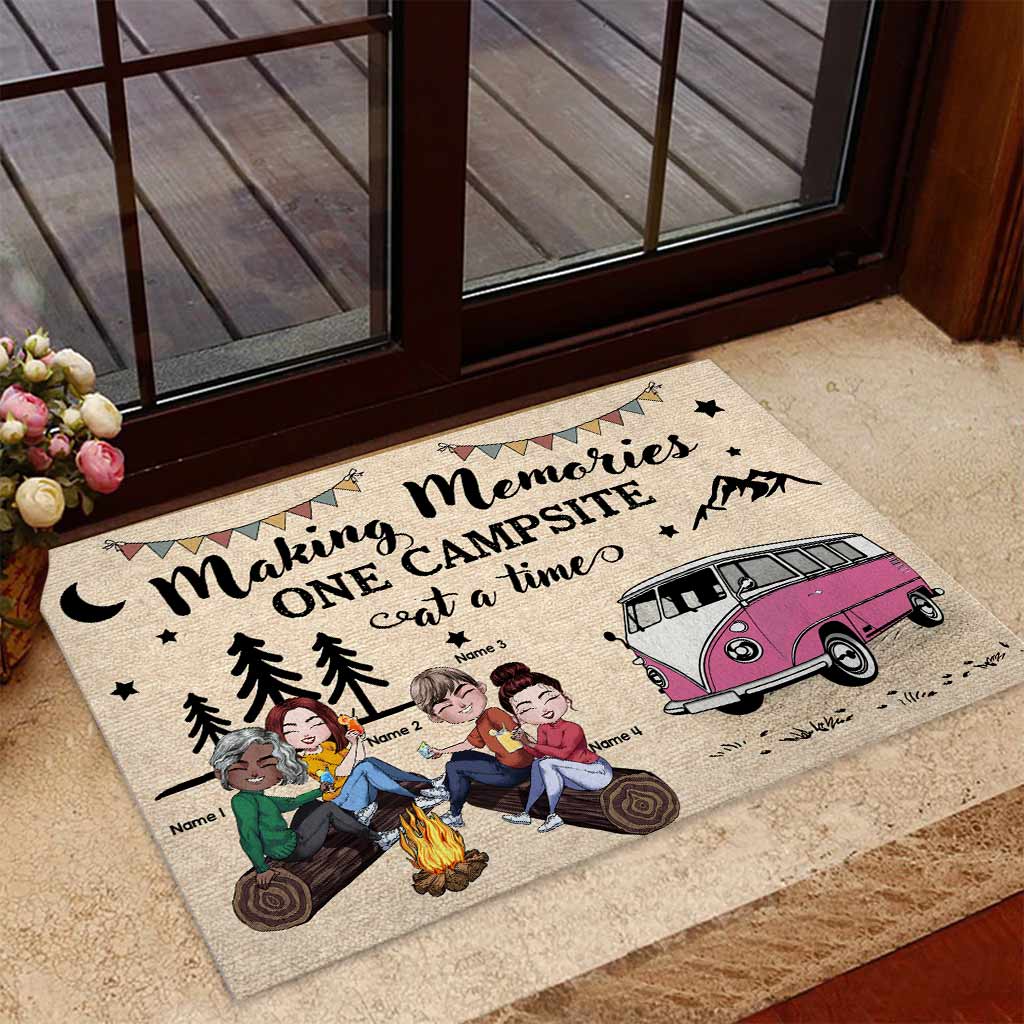 Making Memories One Campsite At A Time - Personalized Camping Doormat