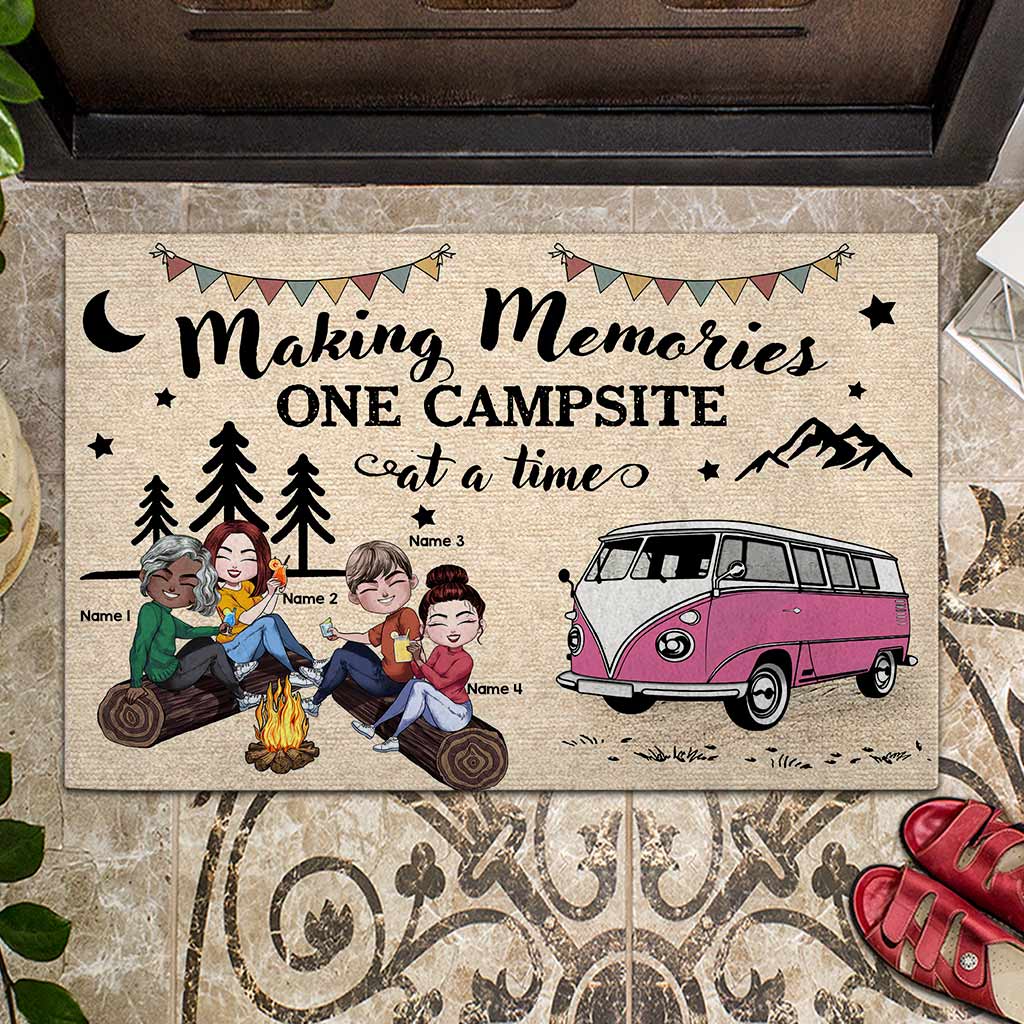 Making Memories One Campsite At A Time - Personalized Camping Doormat