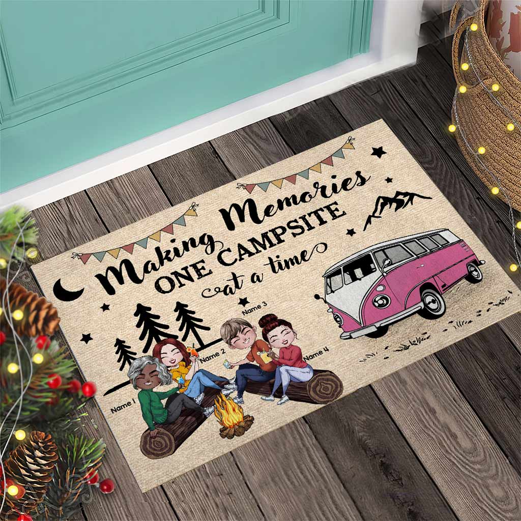 Making Memories One Campsite At A Time - Personalized Camping Doormat
