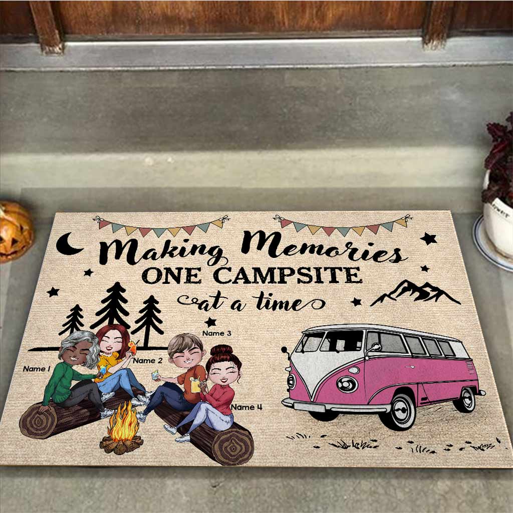 Making Memories One Campsite At A Time - Personalized Camping Doormat