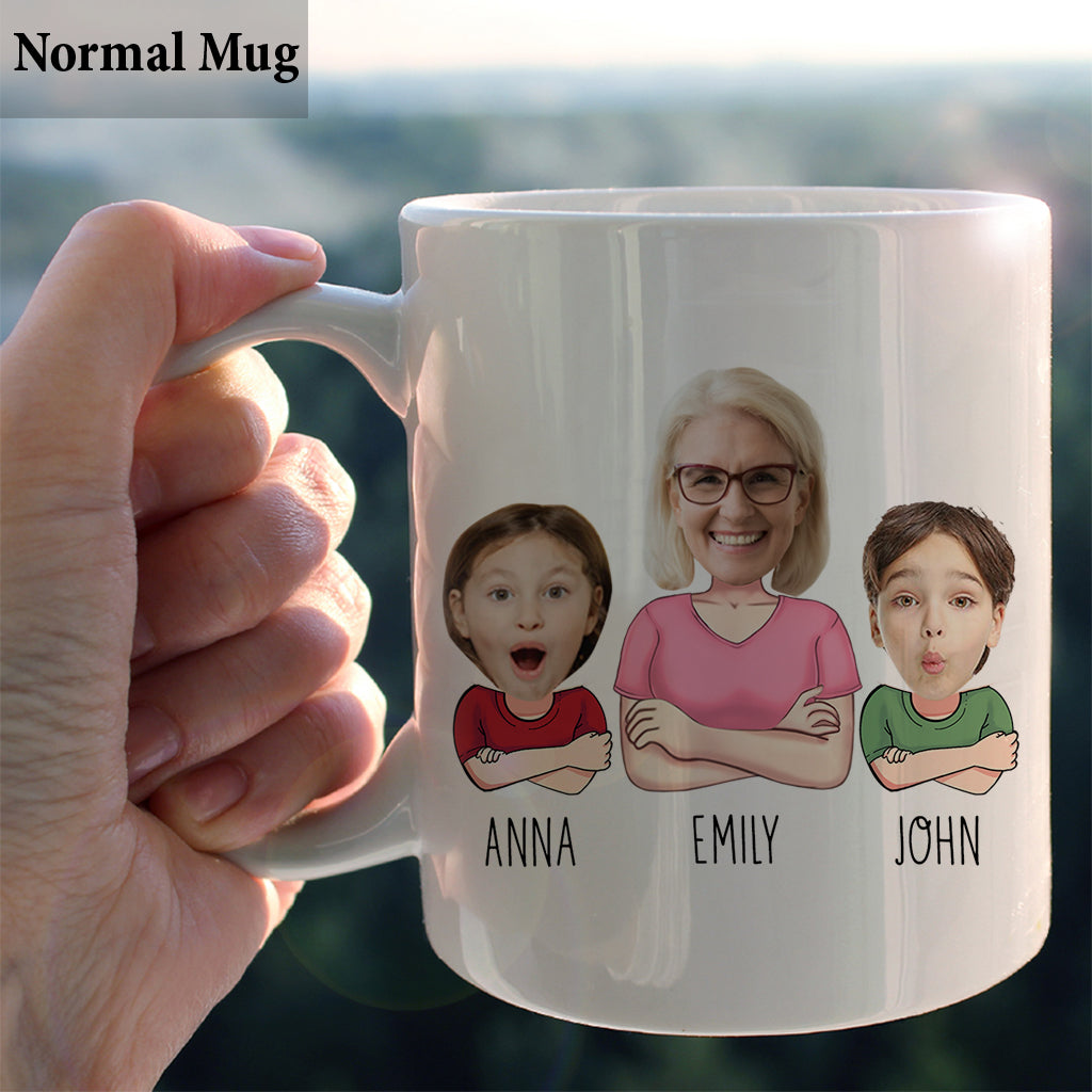Apparemment, on est des chenapans quand on est ensemble - Mug personnalisé pour grand-mère
