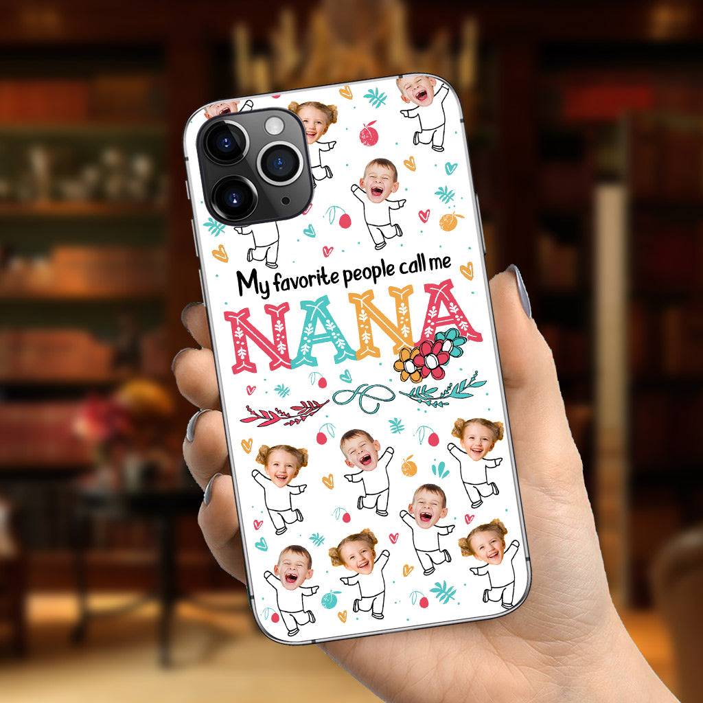 Mes personnes préférées m'appellent Nana - Cadeau pour grand-mère, maman - Coque de téléphone personnalisée