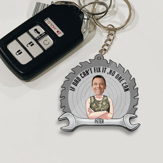 If Dad Can't Fix - Gift for dad, grandpa - Personalized Keychain