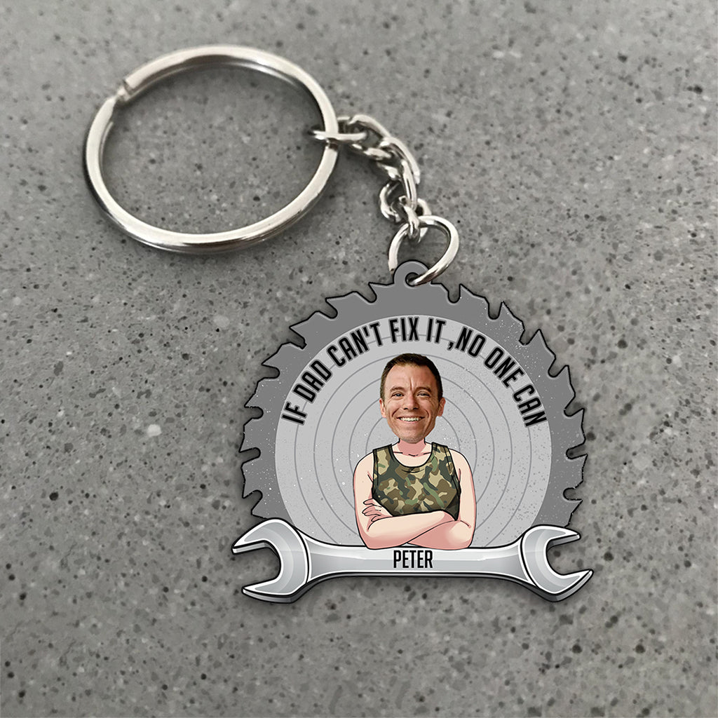 If Dad Can't Fix - Gift for dad, grandpa - Personalized Keychain