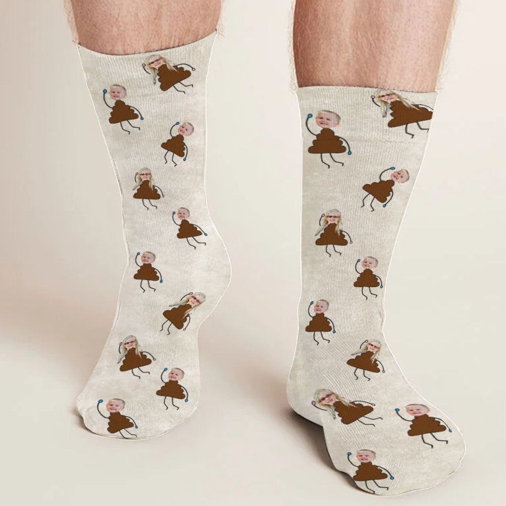 Dad's Little Cuties - Gift for dad, grandpa, mom, uncle, aunt, grandma - Personalized Socks