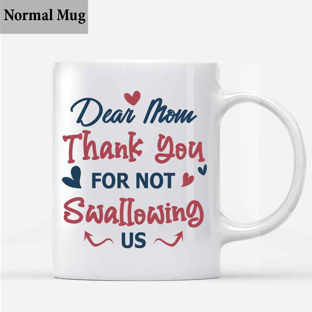 Merci de ne pas nous avoir avalés - Mug personnalisé pour la fête des mères