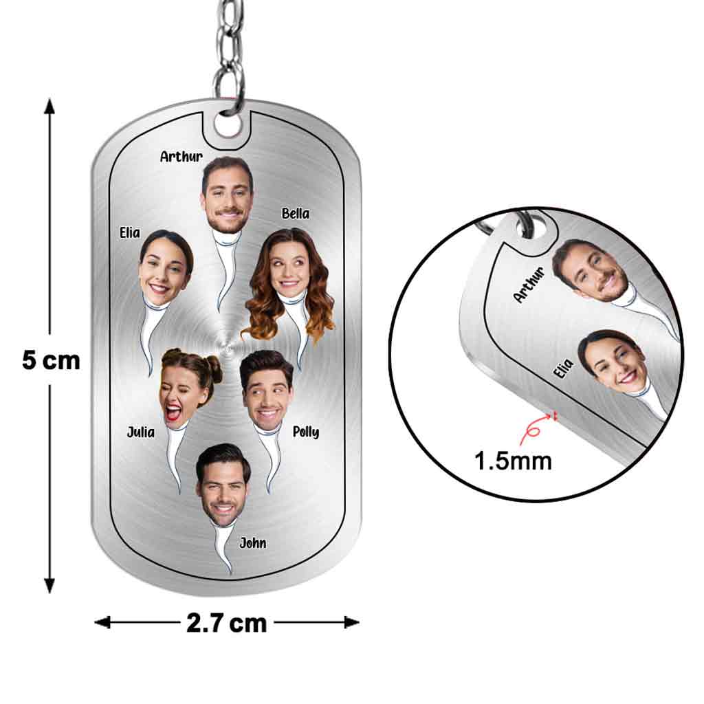 On dirait que c'était hier - Porte-clés personnalisé en acier inoxydable pour la fête des pères