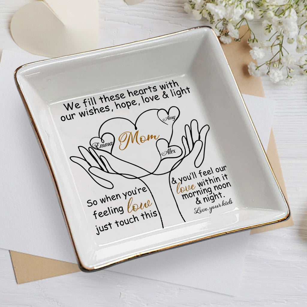 To My Mom - Personalized Mother's Day Mother Jewelry Dish