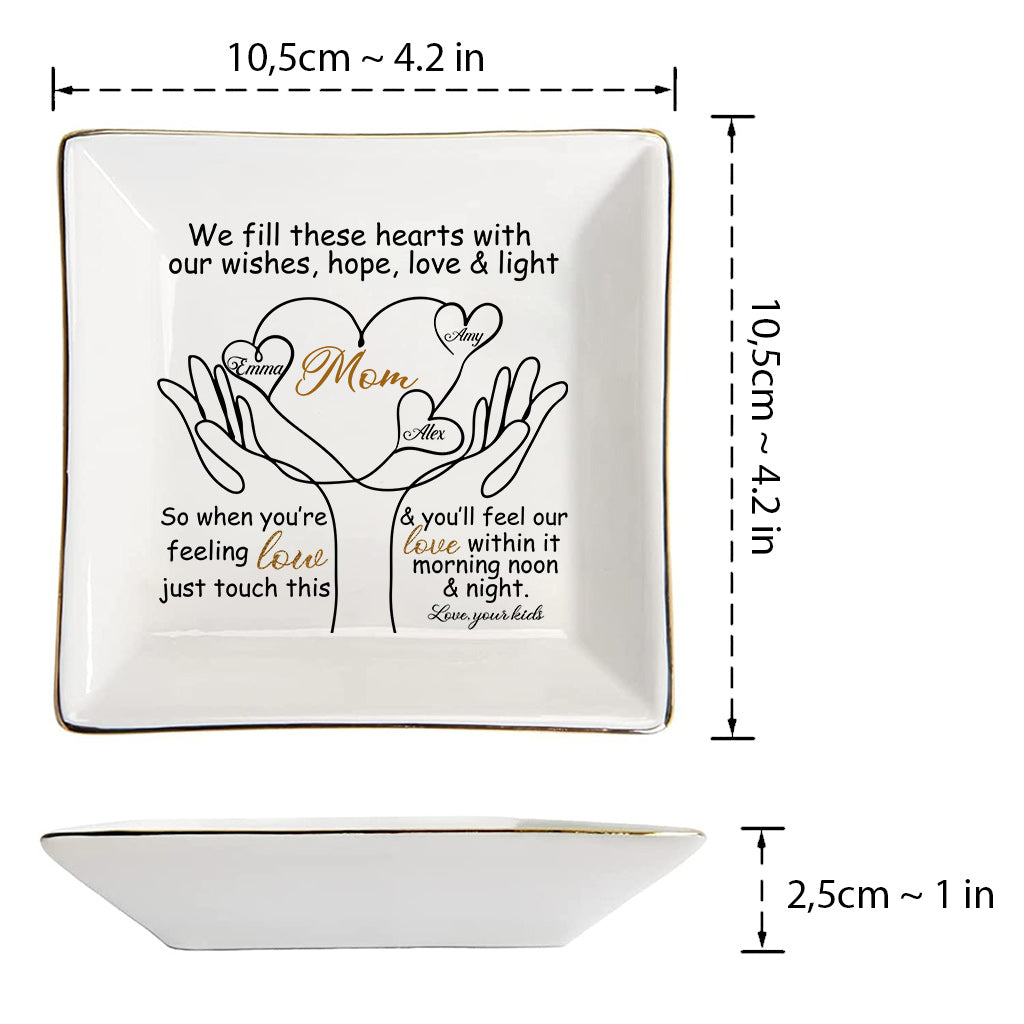 To My Mom - Personalized Mother's Day Mother Jewelry Dish