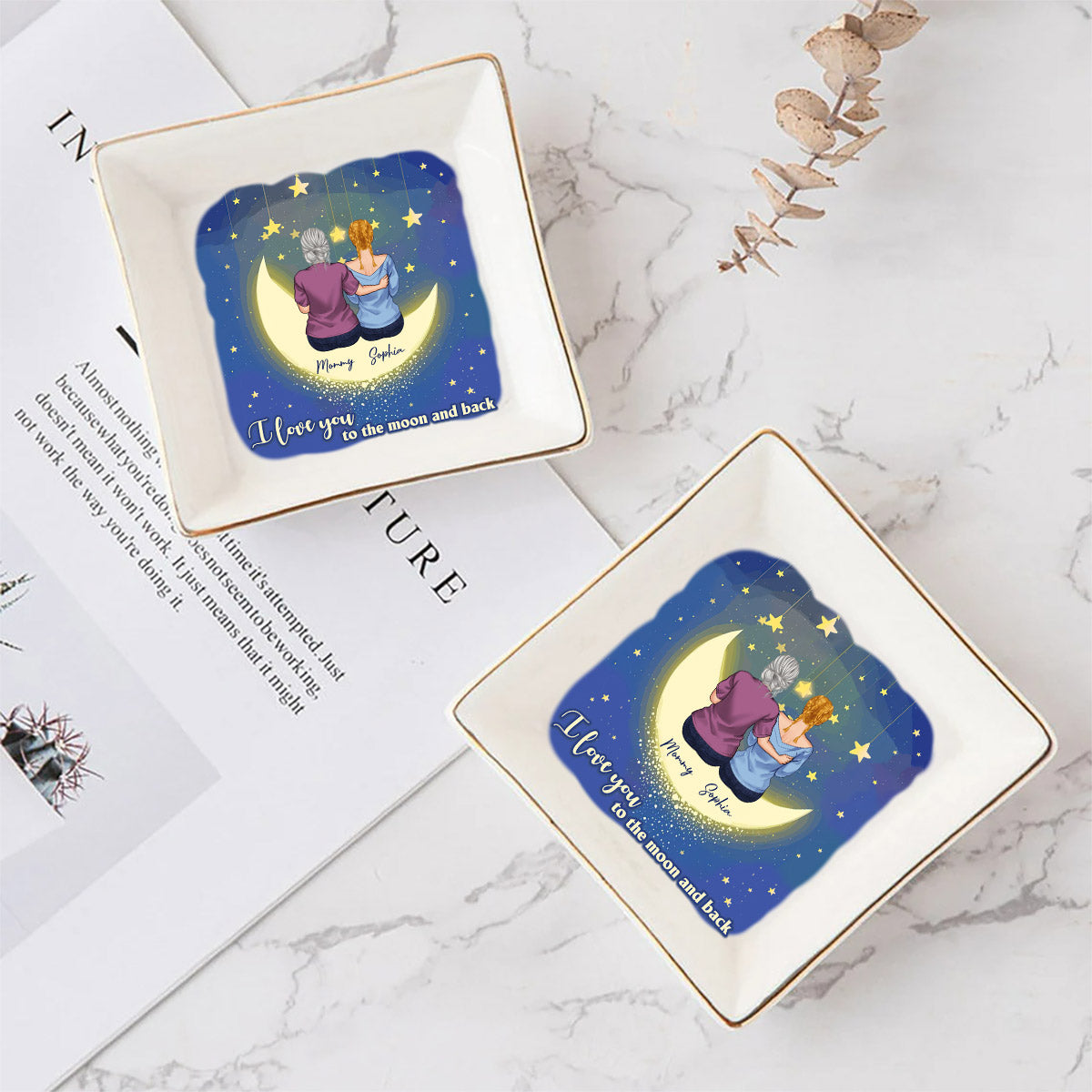 Je t'aime - Porte-bijoux personnalisé pour la fête des mères