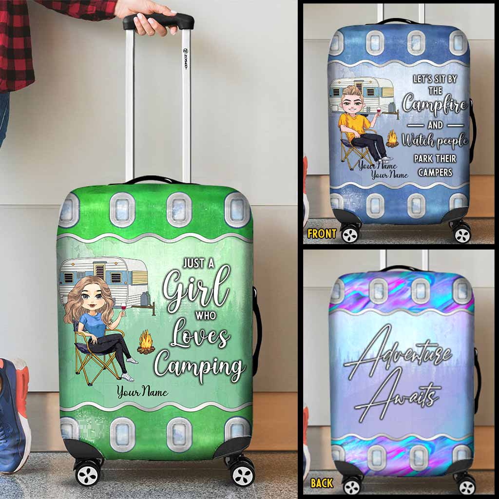 Camping - Personalized Camping Luggage Cover