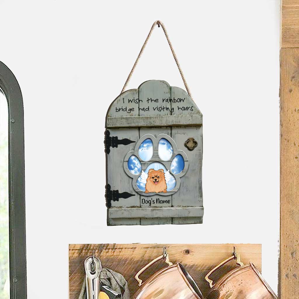 Je t'aimerai toujours - Panneau en bois personnalisé pour chien