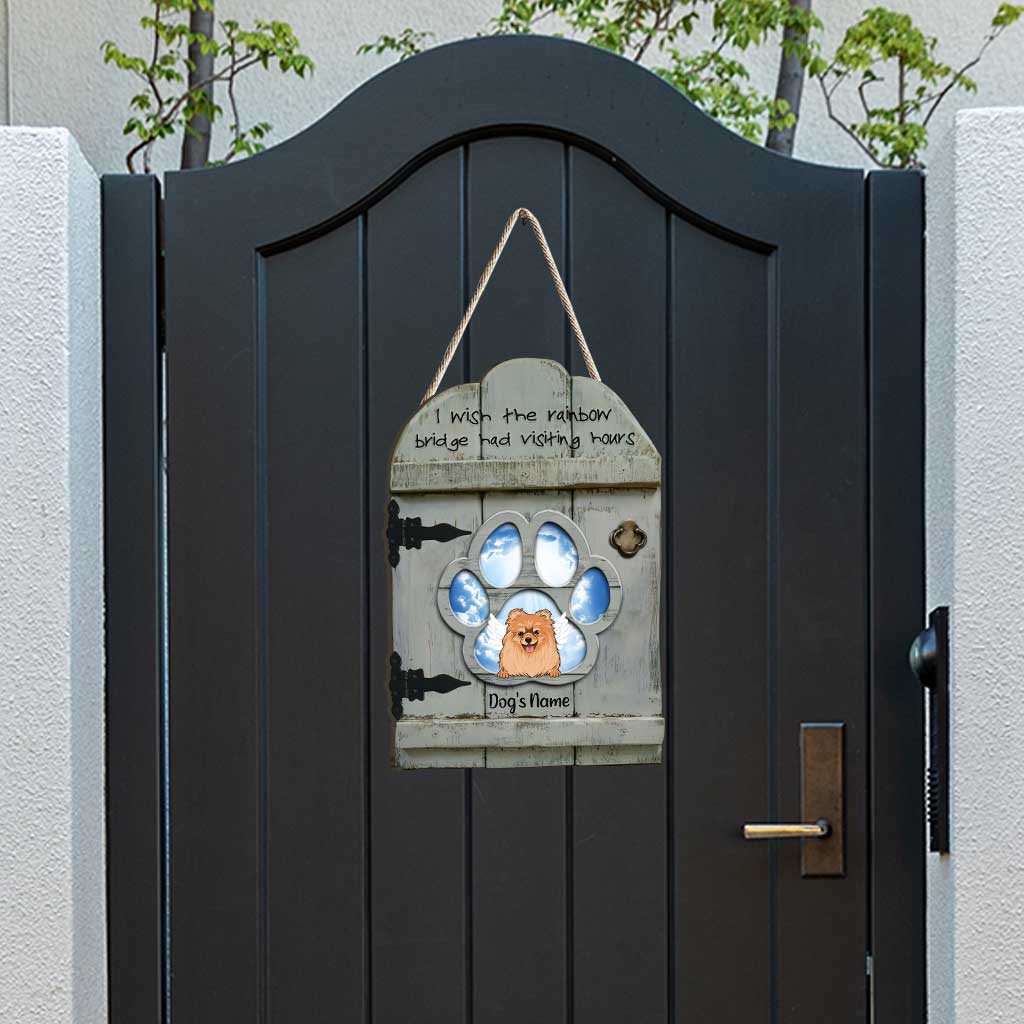 Je t'aimerai toujours - Panneau en bois personnalisé pour chien