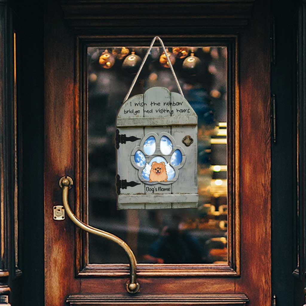 Je t'aimerai toujours - Panneau en bois personnalisé pour chien