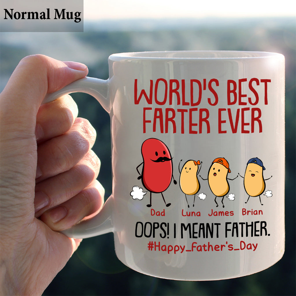 Meilleur péteur de tous les temps - Mug personnalisé pour papa