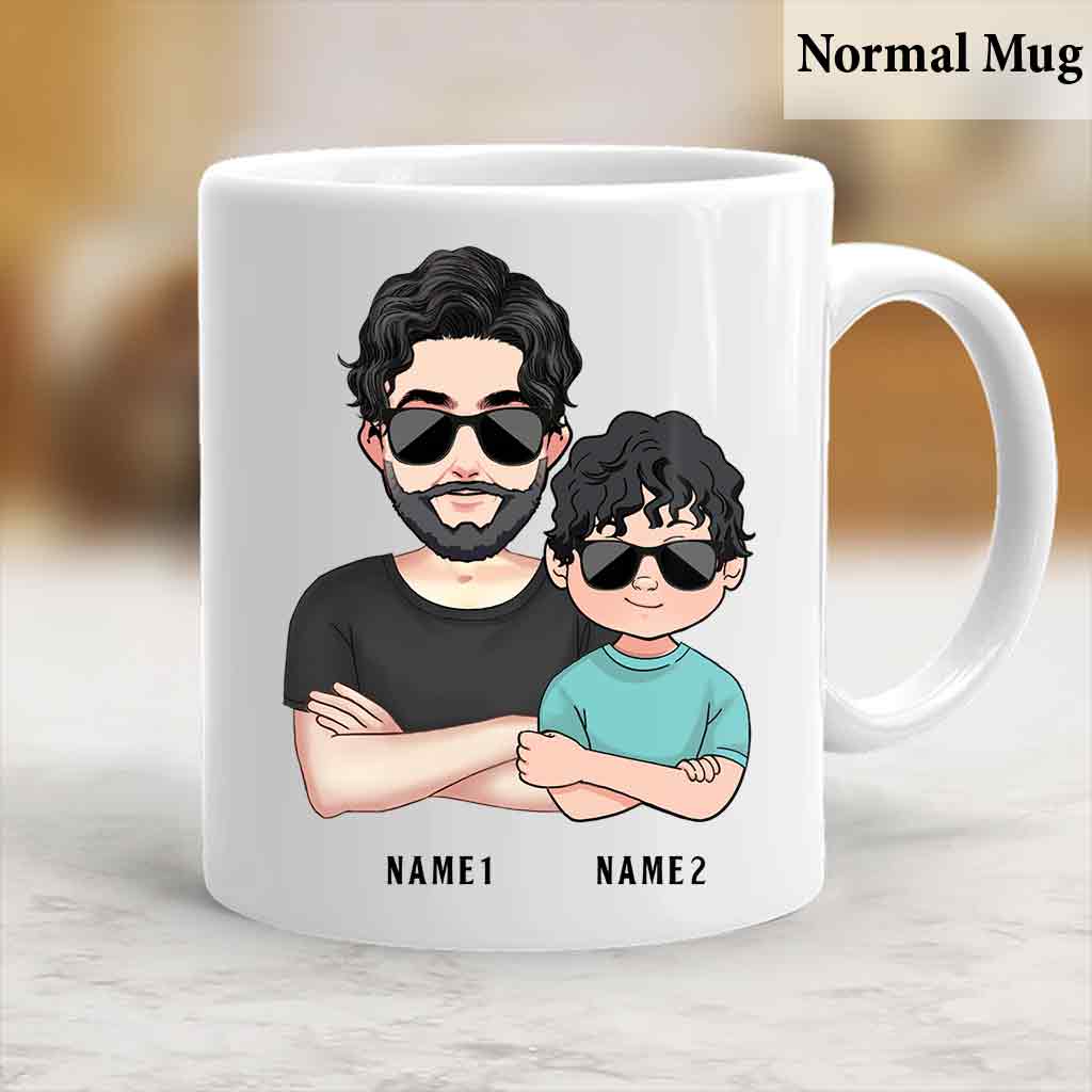 Tel père, tel fils - Cadeau pour papa, papa, fils - Mug personnalisé