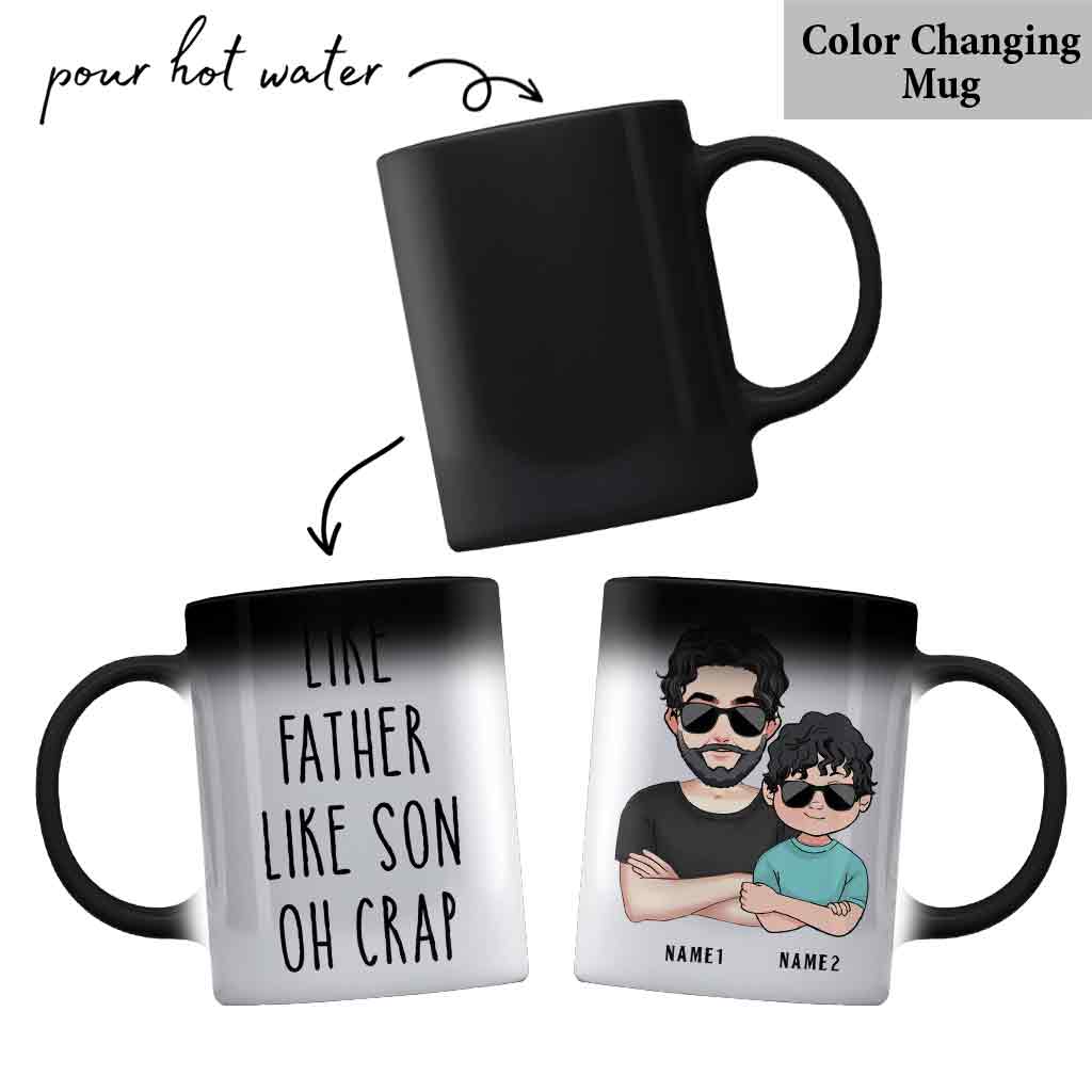 Tel père, tel fils - Cadeau pour papa, papa, fils - Mug personnalisé