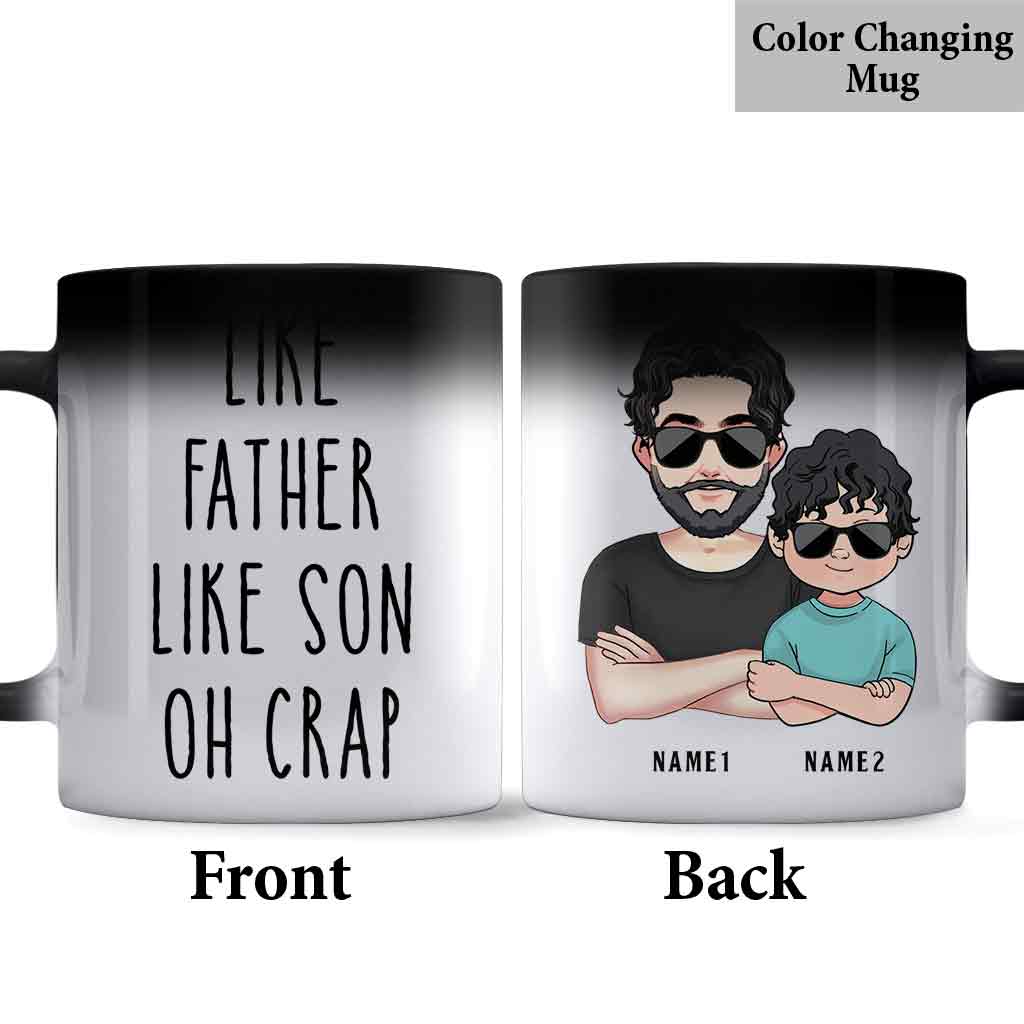 Tel père, tel fils - Cadeau pour papa, papa, fils - Mug personnalisé