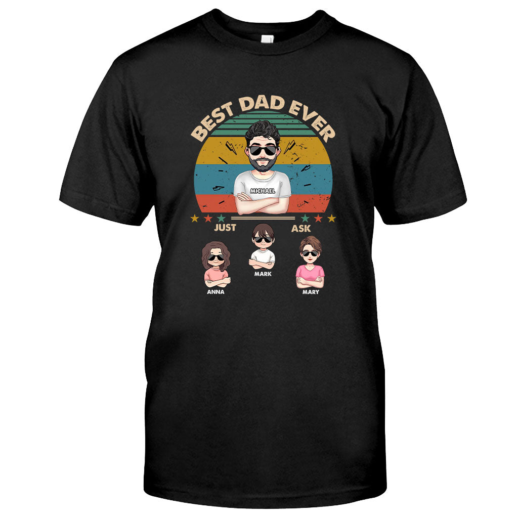 Meilleur papa du monde - Cadeau pour papa, maman, grand-père, grand-mère - T-shirt et sweat à capuche personnalisés