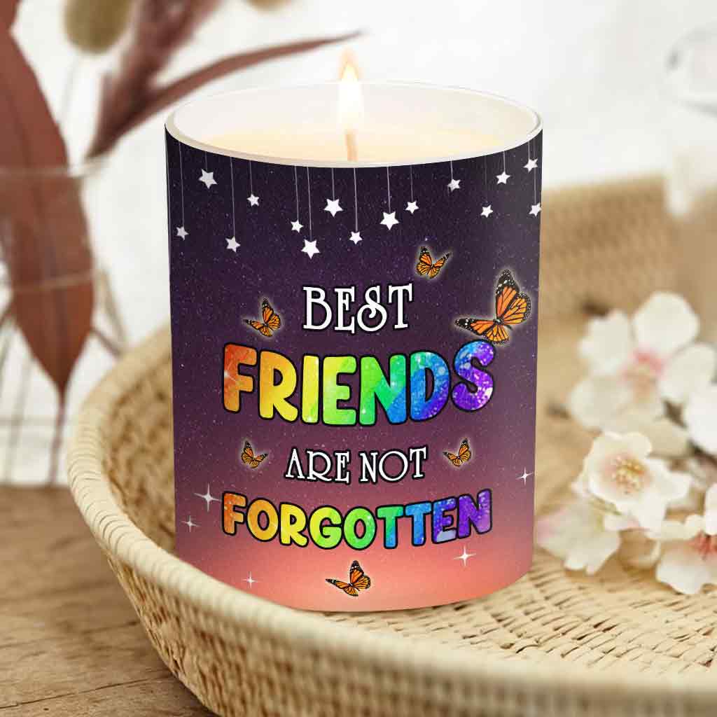 Les meilleurs amis ne sont jamais oubliés - Bougie personnalisée pour chien avec couvercle en bois