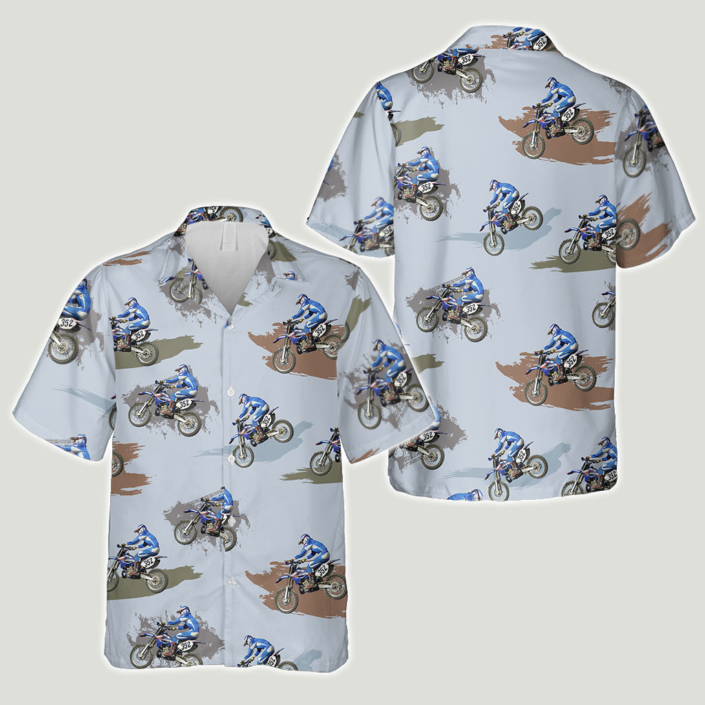 Dirt Bike Photo Inserted - Personalized Dirt Bike Hawaiian Shirt