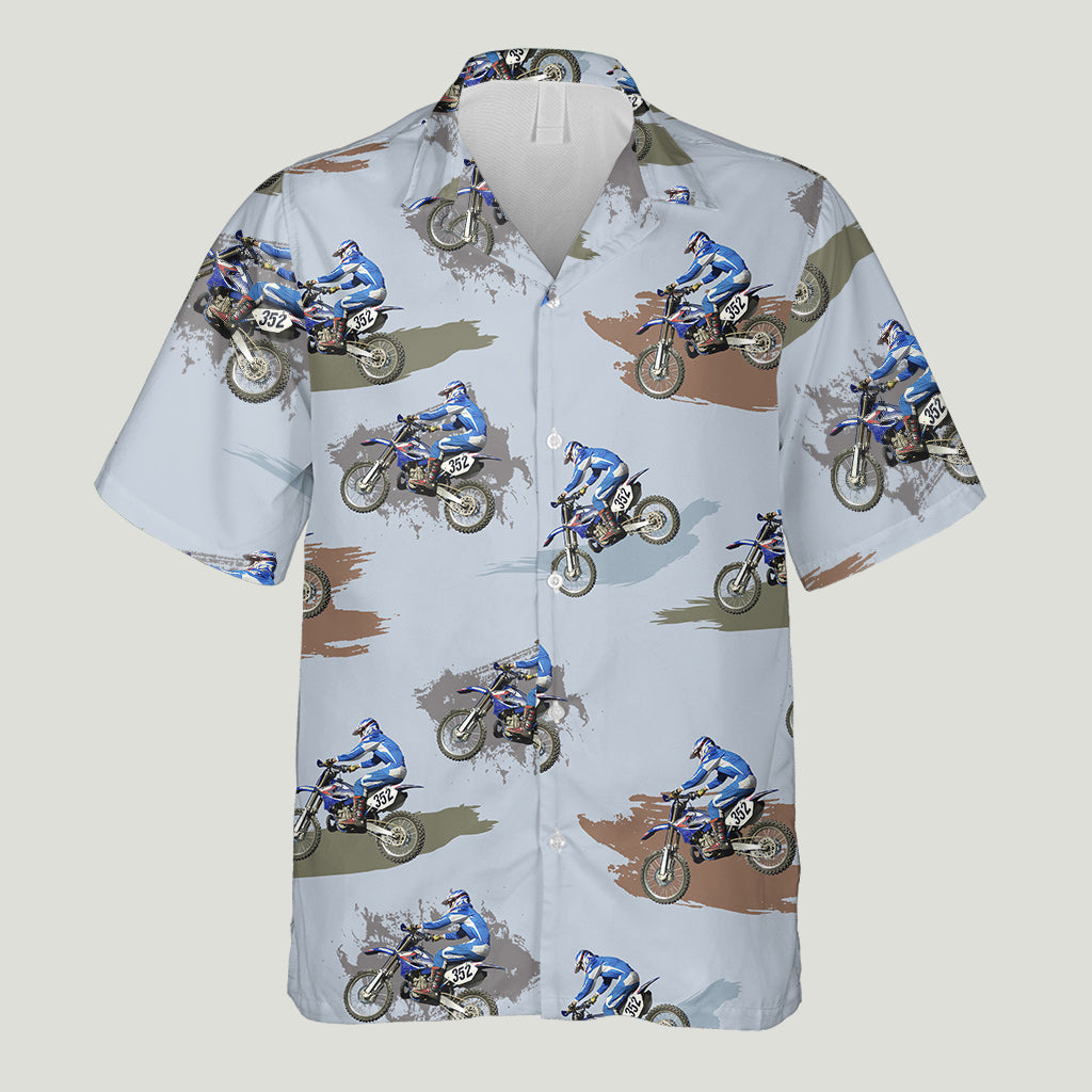 Dirt Bike Photo Inserted - Personalized Dirt Bike Hawaiian Shirt