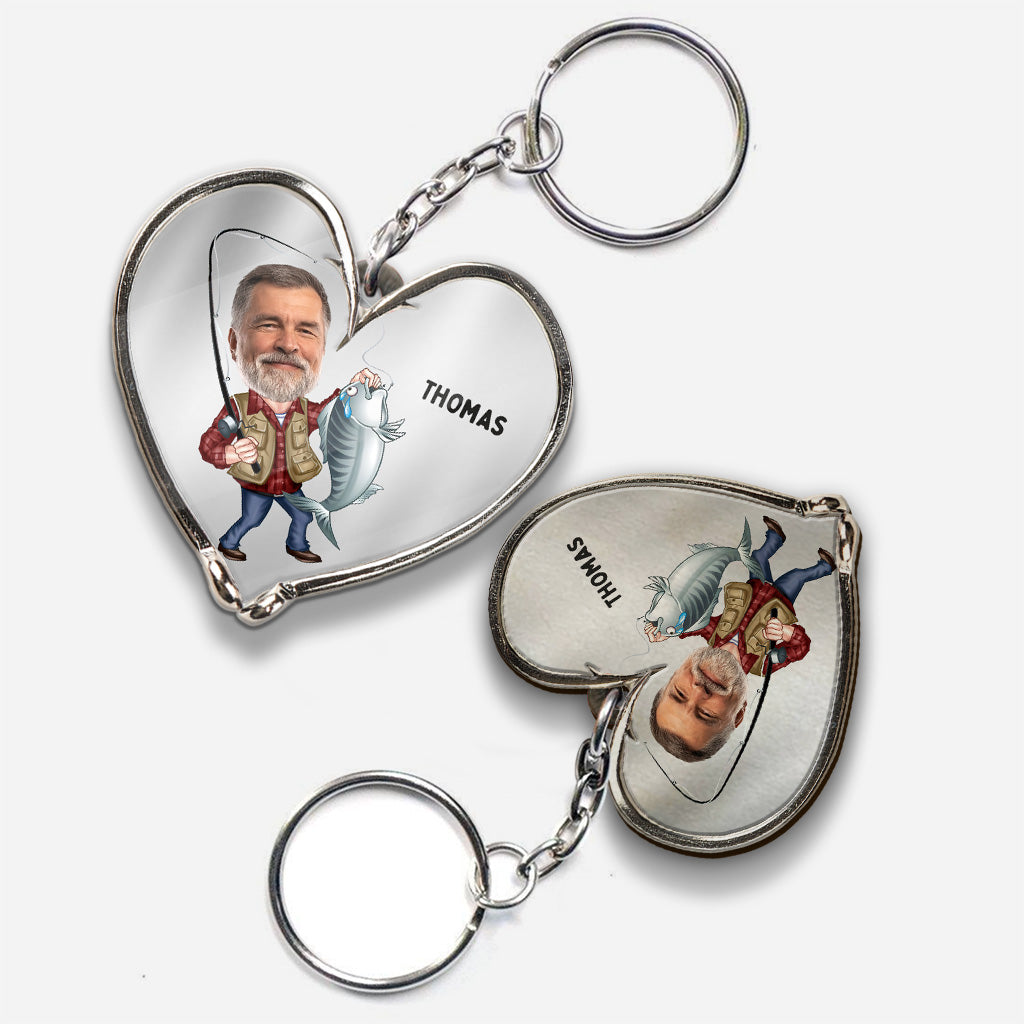 Je suis accro à toi - Porte-clés de pêche personnalisé