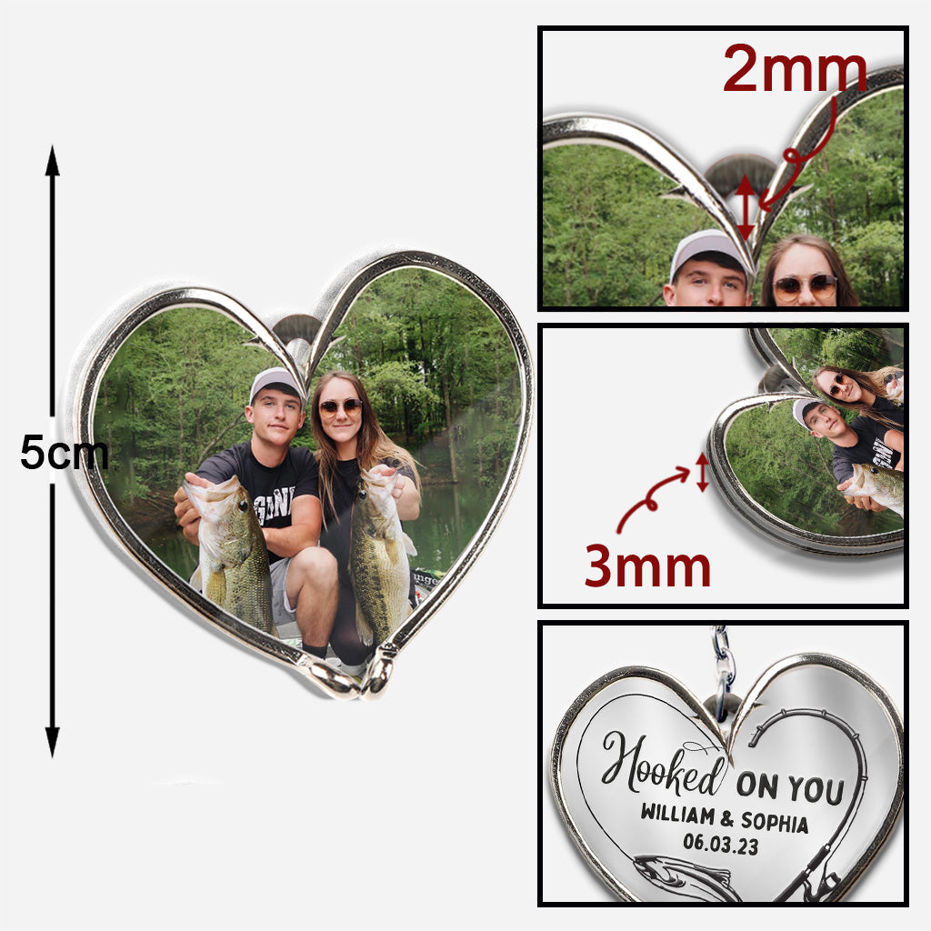 Je suis accro à toi - Porte-clés de pêche personnalisé